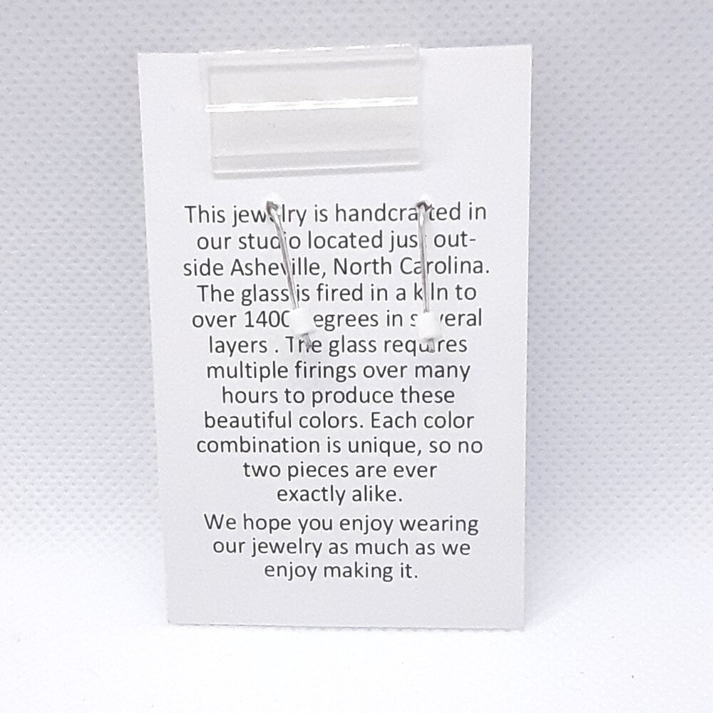 CLOSET SALE!!    New Multicolored Dichroic Glass Earrings - Picture 13 of 16